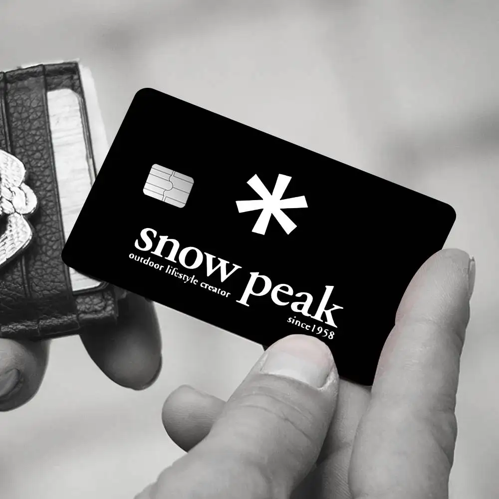 Decoratie S-Snow Cool Super P-Peak Matte Film Cover Skin Sticker voor creditcard Bank Debit Bus Card