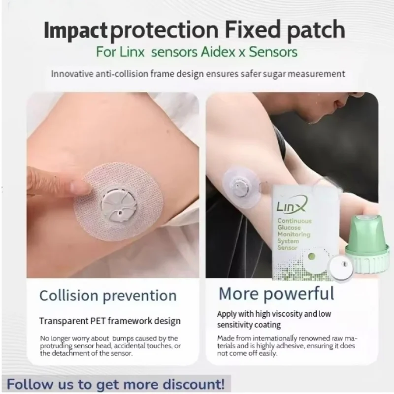 CGM Waterproof & Reinforced Adhesive Patch Suitable for Major Brands Medical tape fix CGM system stickers(Aidex Linx Ican patch)