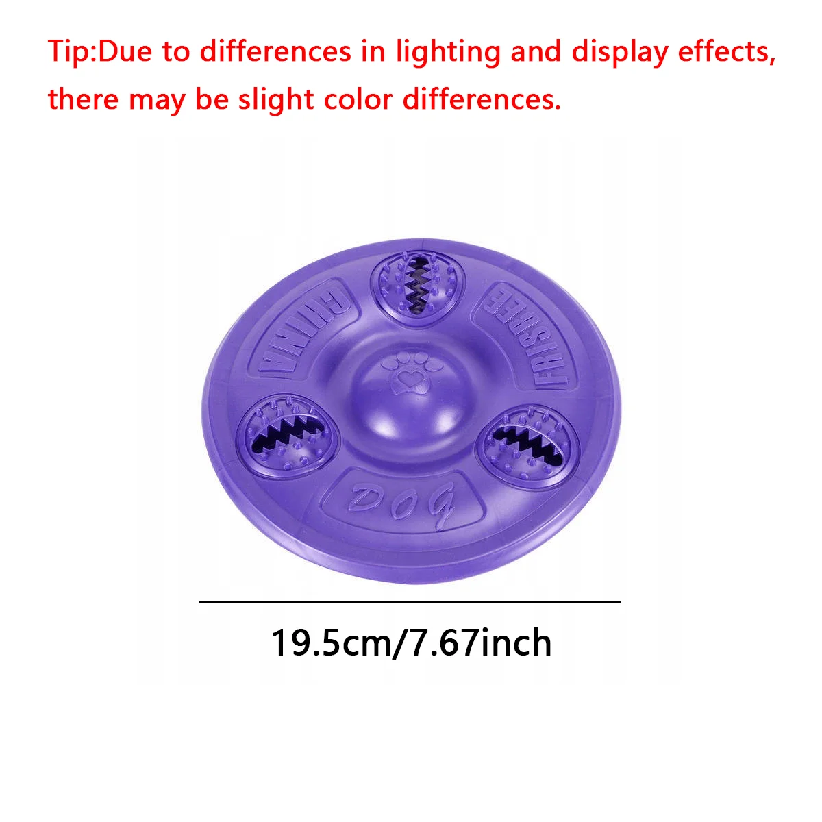 1 purple pet food leakage toy frisbee pet supplies for walking dogs, teasing dogs, training dogs, and pet training frisbees