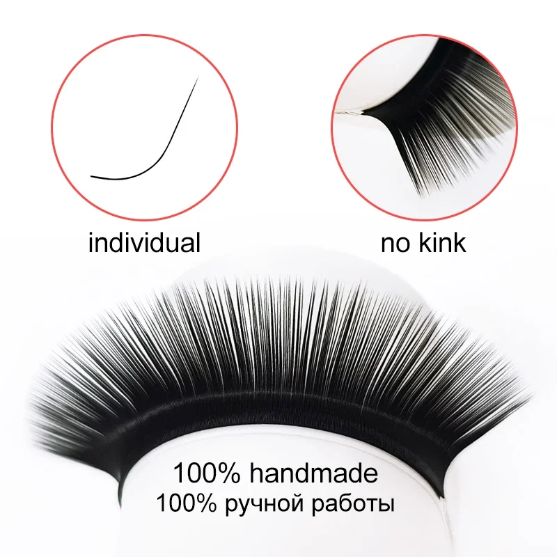 Seamulan Eyelashes Extension Natural C D DD M Curl Silk Cilios Russian Volume Lash Soft Professionals Individual False Eyelashes