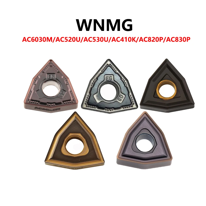 

WNMG080404 WNMG Inserts Lathe Cut CNC Machine Tools WNMG080404N WNMG080408N WNMG080412N EG EX UX GZ AC410K AC520U AC630M AC820P