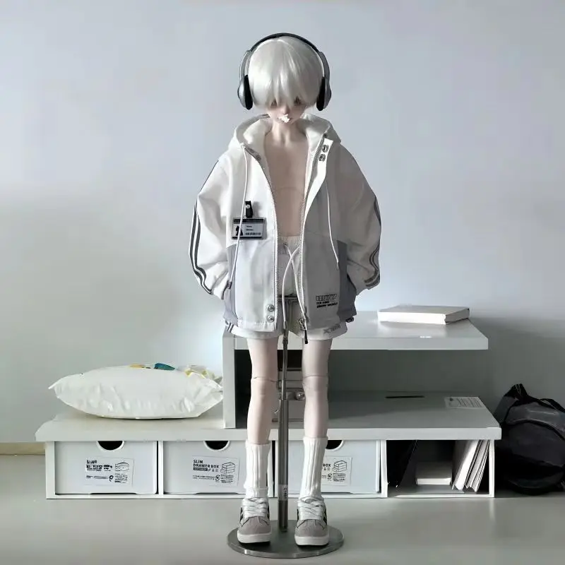 Traje de ropa para muñeca Bjd de 45cm, conjunto cortavientos, juguetes de vestir ajustados, regalo para casa de juegos, accesorios para muñecas, sin muñeca, 1/4