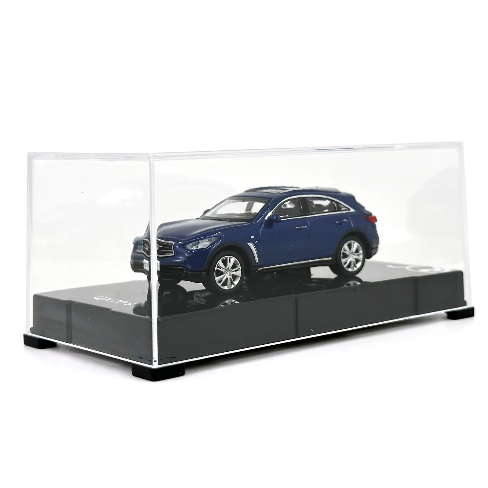 1:64 Scale Infiniti QX70S 2012 Blue Metal Car Model 1/64 Diecast Miniature Static Infinity QX70S Vehicle Toys Model Men\'s Gifts