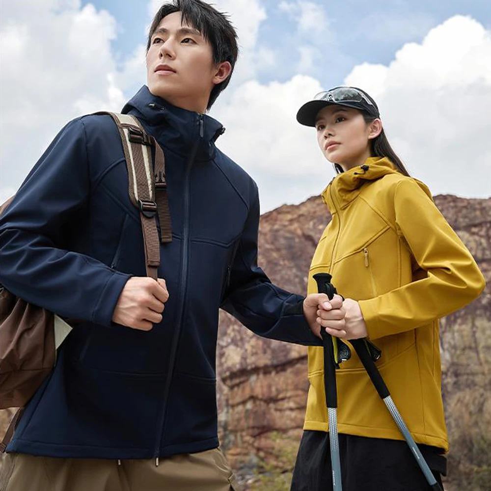 Premium Couples Outdoor Windbreaker - 3-in-1 Waterproof Windproof Stain-Resistant Jacket for Spring Autumn Hiking