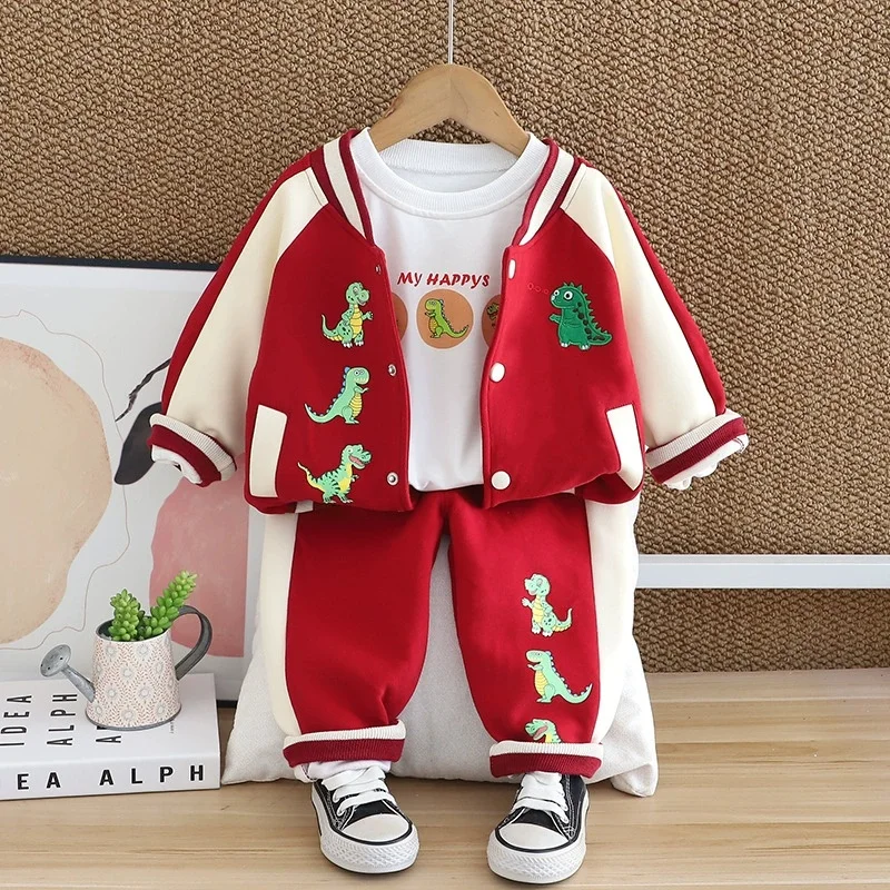 Conjunto de dos piezas de Top + Pantalones para niños 2025, nuevos productos de primavera y otoño, conjunto de ropa superior e inferior para niños, trajes para niños