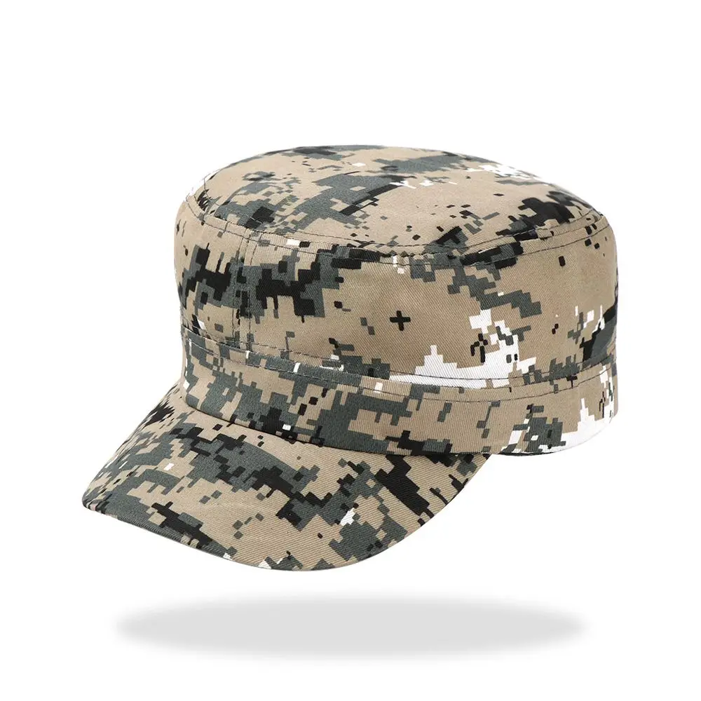 Adjustable Men Women  Cap Headwear Flat Hat Cadet Combat Fishing Baseball Cap