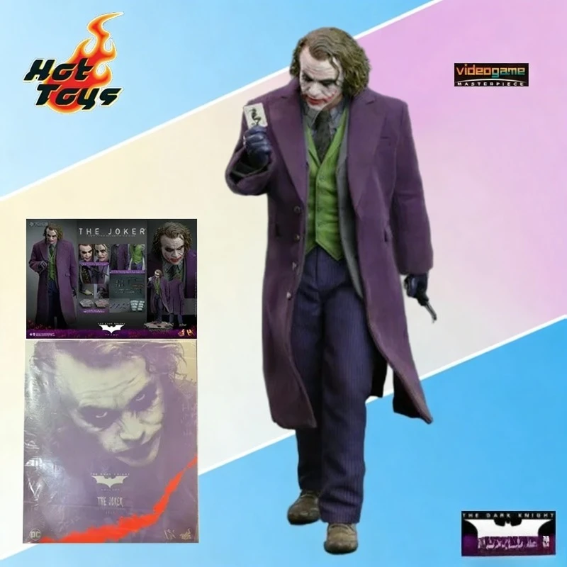 

Оригинальная коллекционная фигурка HOT TOYS в масштабе 1/6 DX32 Бэтмен: Темный рыцарь Джокер, модель игрушки, подарок для мальчиков
