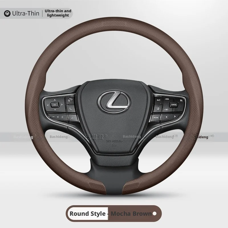 1.5MM Ultra Thin Leather Car Steering Wheel Cover For Lexus IS RX ES NX GX Es300h Es350h Rx350 Rx500h Nx350h Nx450h Accessories