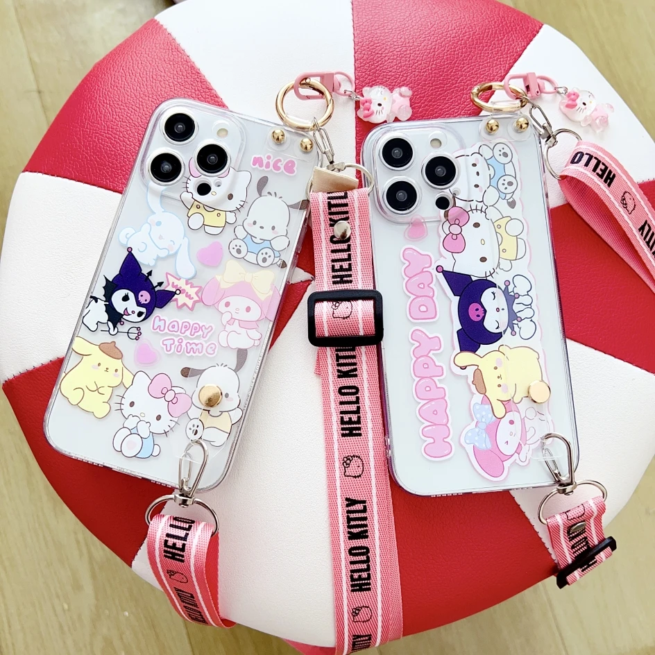 Kitty Melody Case cinturino da polso ornamento per Samsung Galaxy M30 01 11 12 13 31 31s 33 51 52 53 32 62 60s 80s A 02 03 CORE