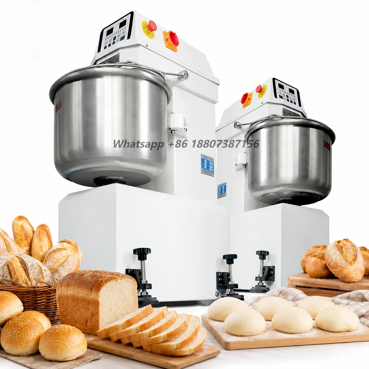 MY Industrial Electric Spiral Dough Kneader Machine Multi-functional Flour Mixer for Commercial Bakery Production