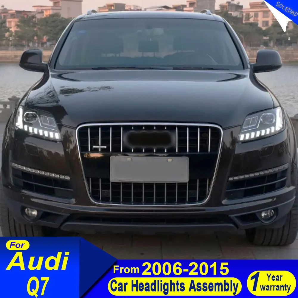 

Car Headlights For Audi Q7 2006-2015 new style full LED Assembly Upgrade High Configure Projector Lens Accessories Plug and play