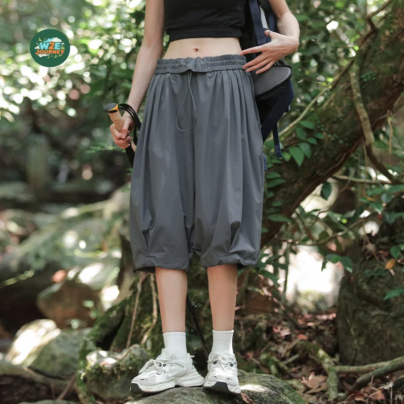 SVETLIN EU US Size Luxury Quality Women Outdoor Pants Cargo Summer Lightweight Running Hiking Quick-Dry 6/7 Length Pants