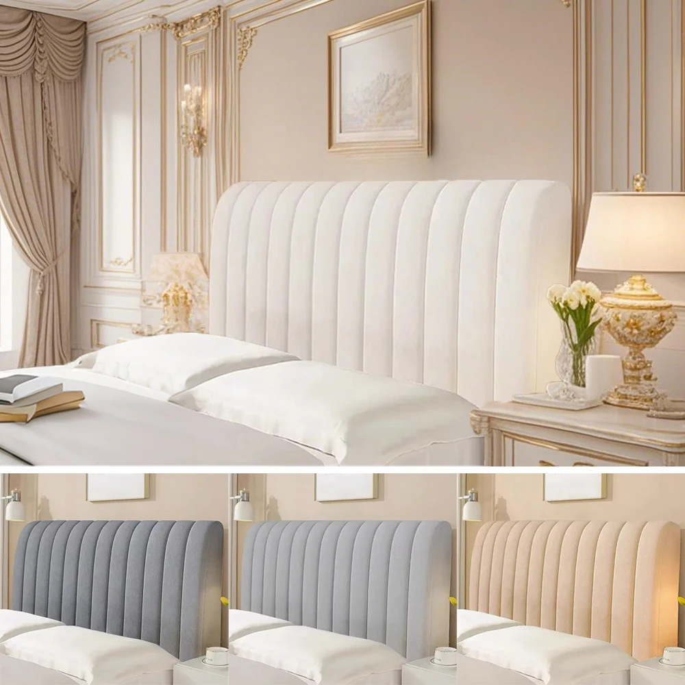 

1PC Summer Velvet Bed Head Cover Anti-collision Cotton Interlayer Headboard Cover Decoration Bedside Cover 120/150/180/200/220cm