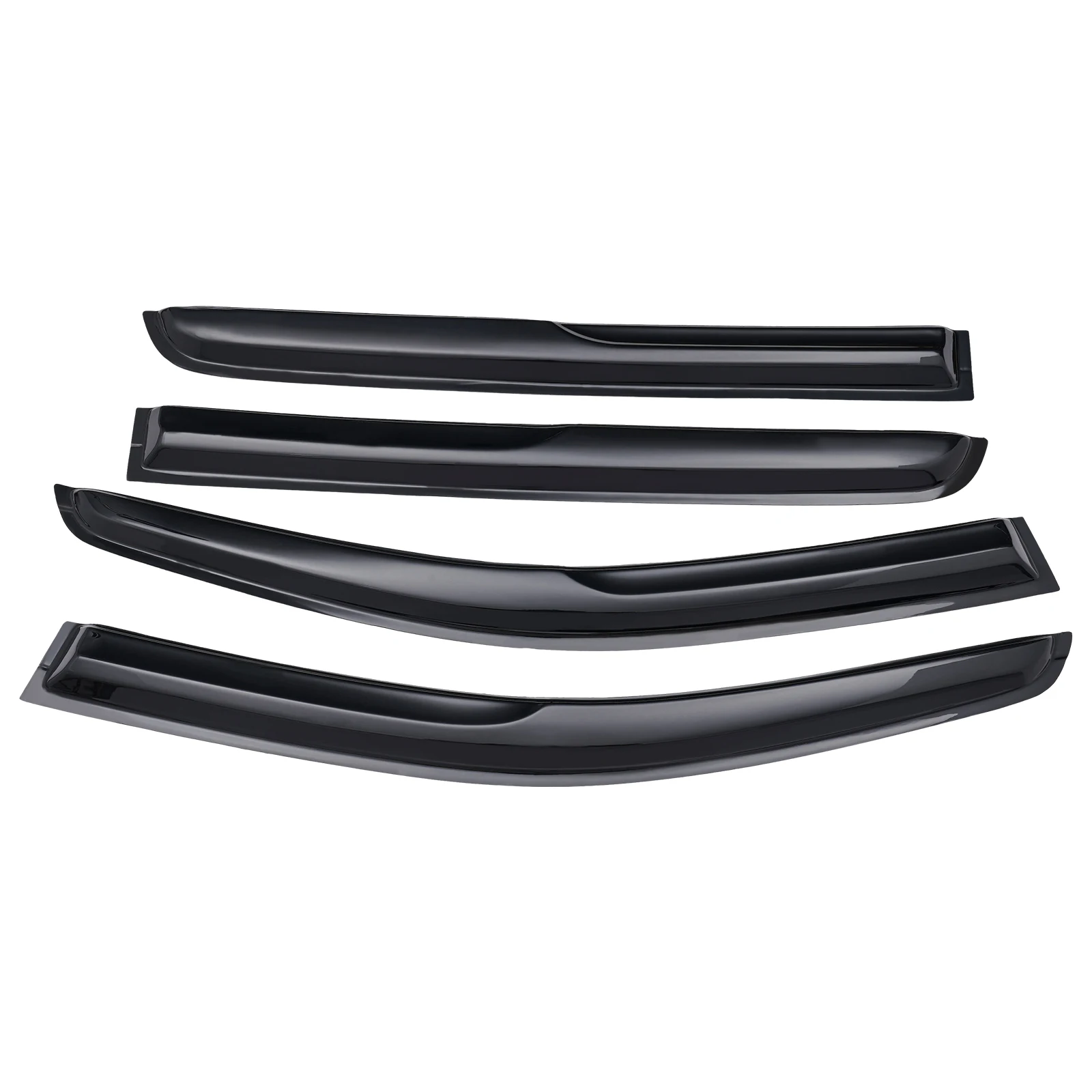 4 Pieces Windows Rain Guards Board Kit For Ford Ranger SuperCrew 2019-2023