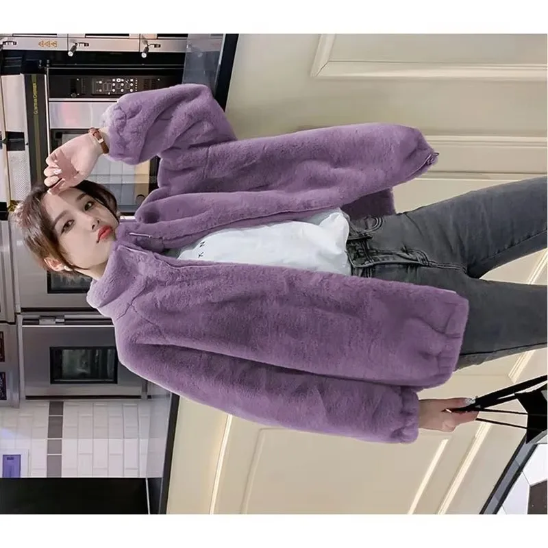 

Новинка 2023 года, осенне-зимнее пальто, женское коралловое пальто с бархатной стеганой курткой, теплый кардиган, верхняя одежда, флисовые пальто на молнии, женские топы