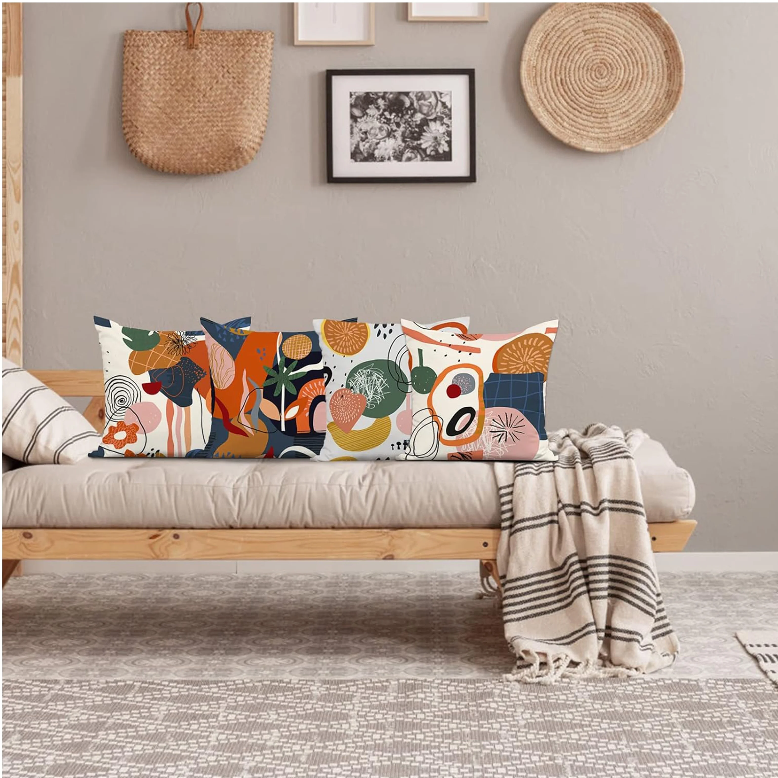 4 buah, Sarung Bantal Dekorasi - Pillow Cover 20X20 ulasan dan harga