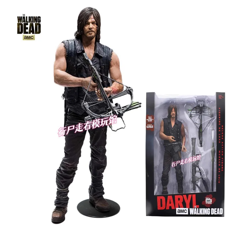 Genuine Old Goods 10 Inches DARYL DELUXE FIGURE Walking Dead Action Figures Original Model Collection Toys