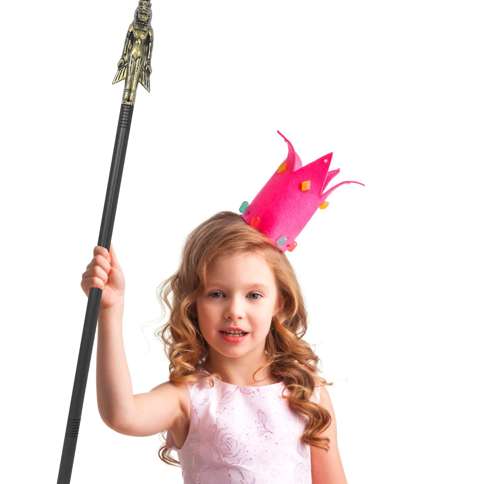 Egyptian Staff Prop Halloween Scepter Wand for Cosplay Costume Decoration Lightweight Sturdy Plastic Intricate Detail Indoor