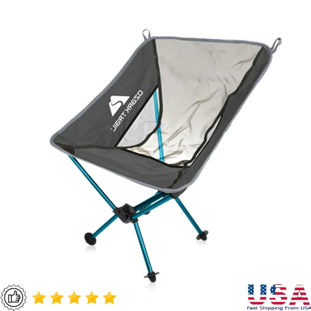

Collapsible Ultralight Backpacking Chair with Carry Bag Compact Breathable Mesh Quick Setup Portable Lightweight Hiking Outdoor