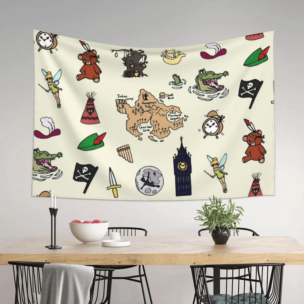 

Peter Pan Tapestry Japanese Room Decor Aesthetic Decoration Decoration Bedroom Decorations For Room Tapestry