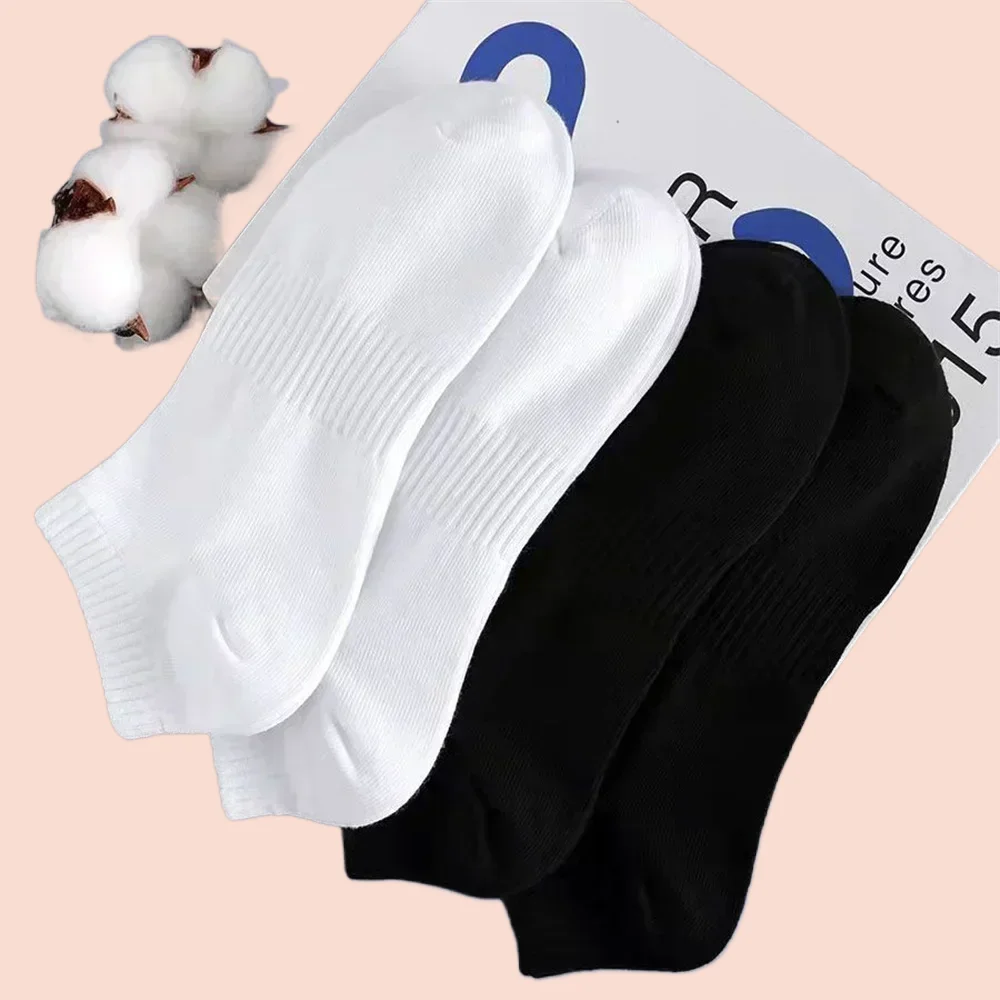 Chaussettes Courtes Classiques pour Homme et Femme, en Coton, Respirantes, Confortables, Décontractées, de Haute Qualité, Nouvelle Collection 5/10, 2024 Paires