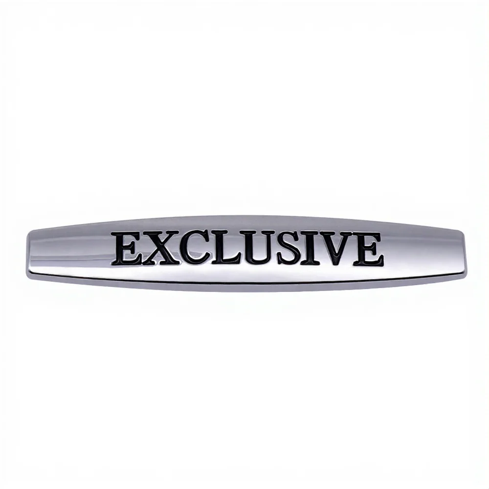 3D Metal Exclusive Letters Car Emblem Badge Decal Sticker for C S CLS E Class GLA Side Fender Styling Accessories