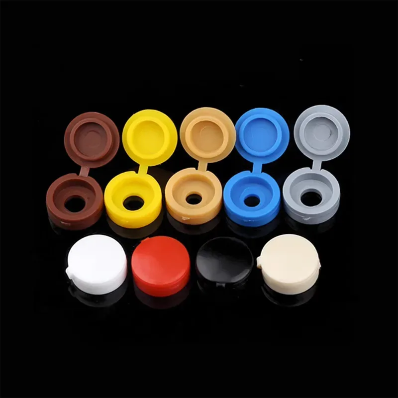 Self Tapping Screw With Plastic Decorative Cover M4 M5 Thickened For Furniture Protection
