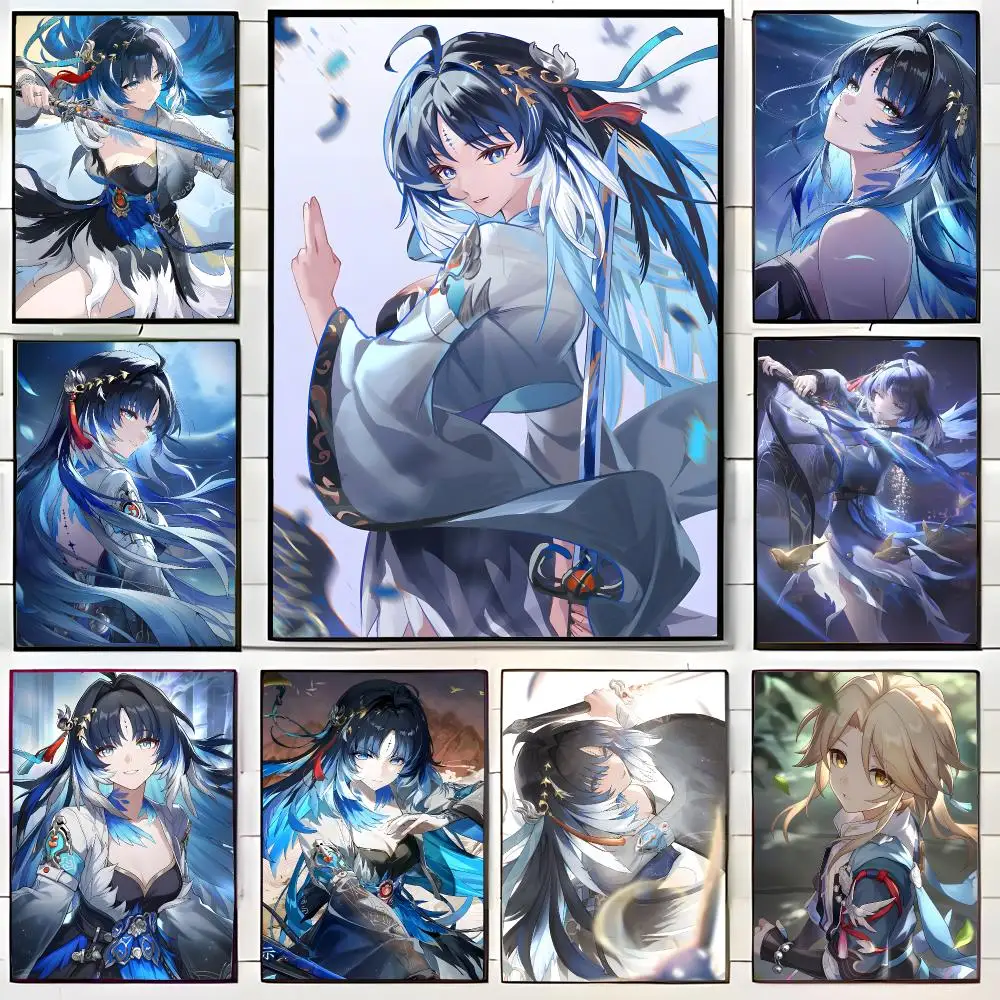 action game W-Wuthering Waves Yangyang Xuanling Poster Wall Art Print Decorative Mural Home Decor Gift Unframed