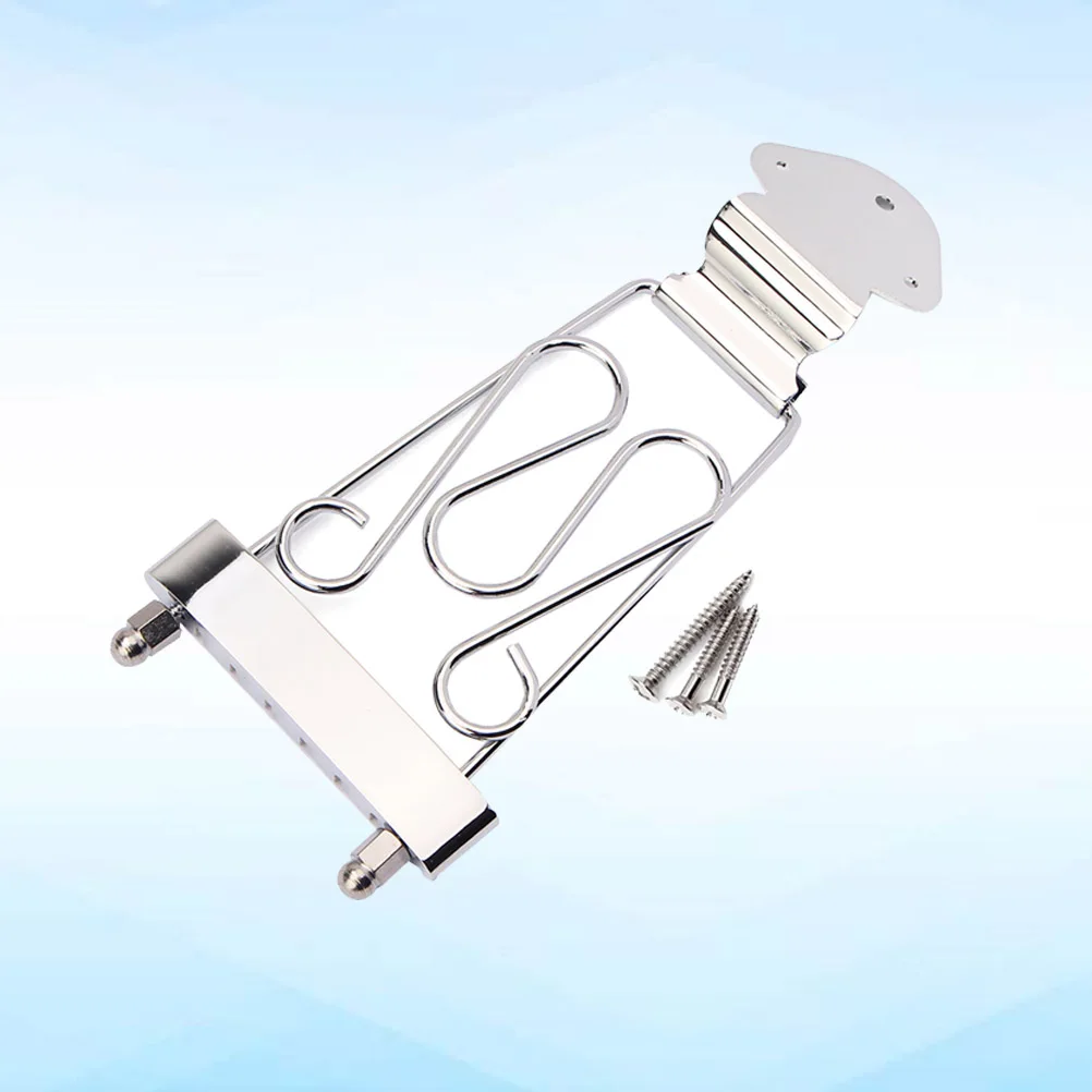 

Silver Pull-up Board Professional Guitar Accessories GA411 Tailpiece Electric Bass Bridge for Jazz