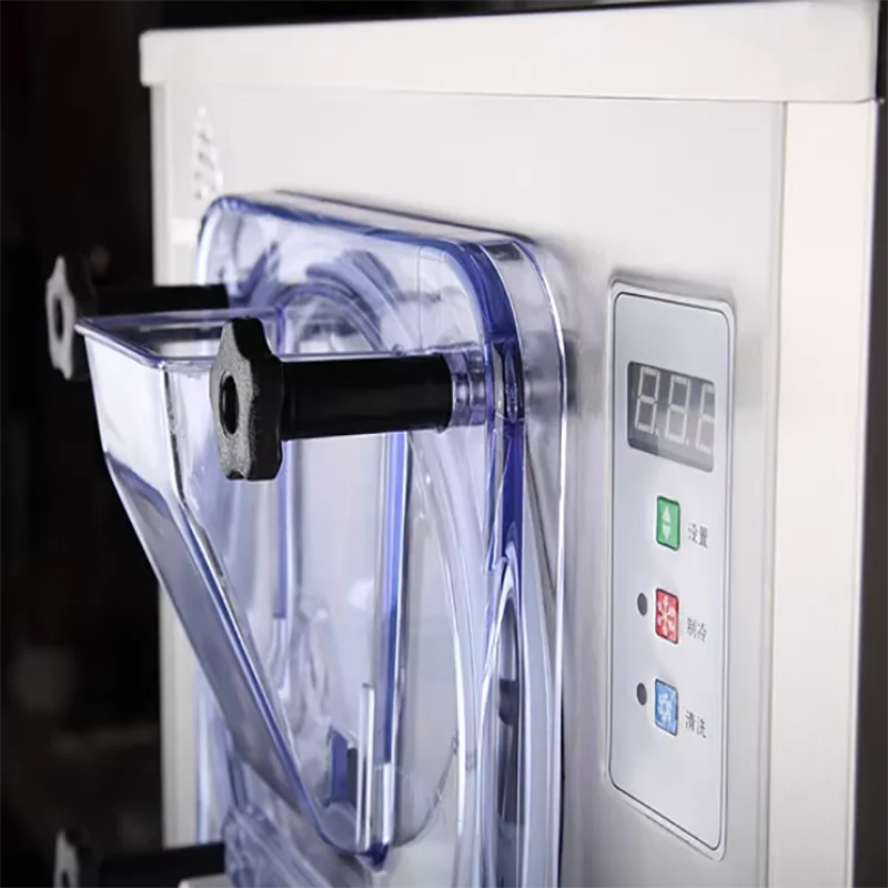 

Automatic Vertical Ice Cream Machine 1400 w Snowflake Machine Cream Mixer Cold Drink Ice Crusher Chocolate Vanilla