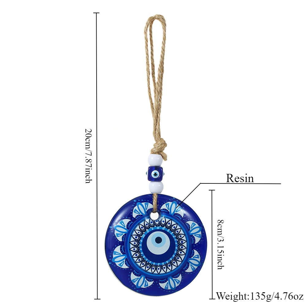 سلسلة مفاتيح بنمط عين الشر التركي العتيق للرجال والنساء ، سلسلة مفاتيح سيارة من الراتنج بالزهور الملونة ، حلقة مفاتيح حقيبة ، هدايا #2