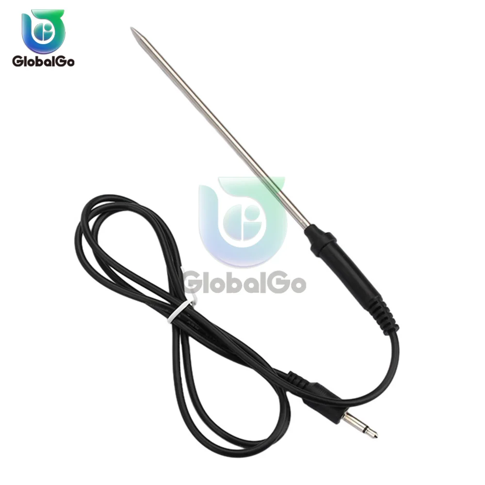 Food Meat Thermometer Probe Replacement Waterproof Temperature Probe Cooking Thermometer Probe Sensor Stainless Steel