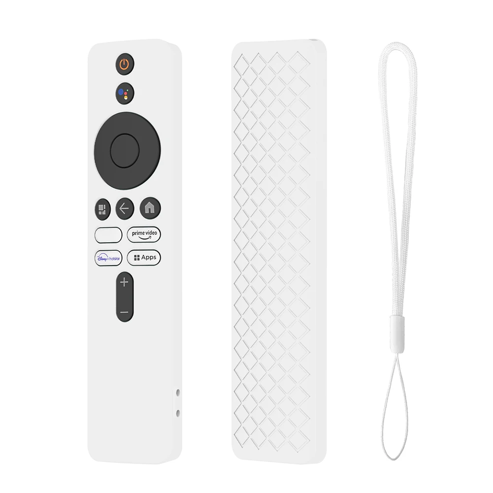 Protective Sleeve Silicone Remote Control Covers with Lanyard Shockproof Anti-Slip Accessories for Xiaomi 4K TV MiBoX 2nd Gen