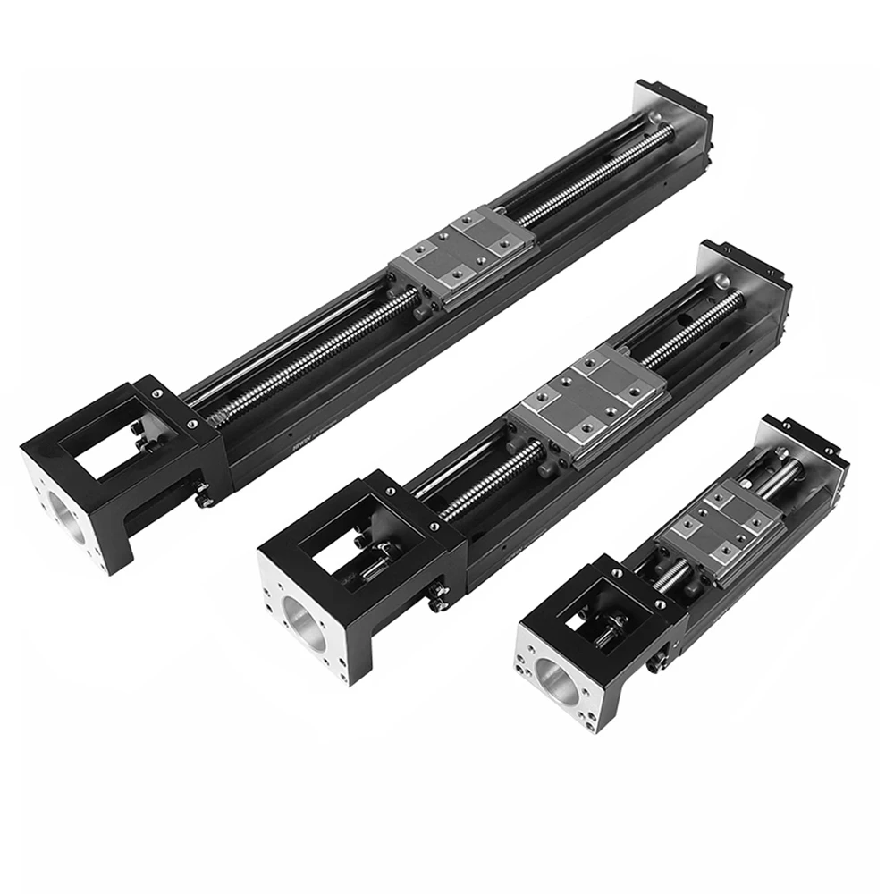 KK50 Sliding Table Linear Stage Width 50mm Steel Base Module Linear Axis High Stiffness High Precision 2mm Ballscresw Lead