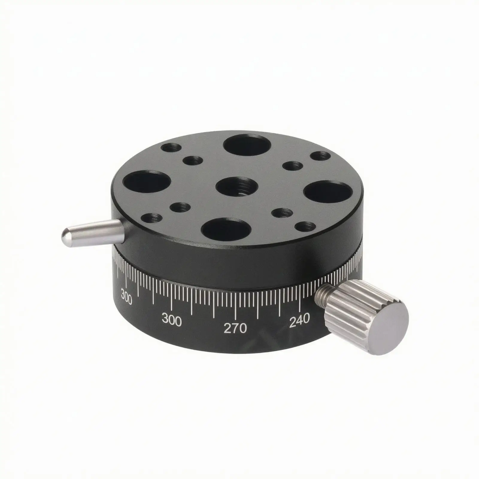 R-Axis Rotary Stage 360 Degree Manual Rotary Stage Turntable Rotatable for Engineers, Optical Alignment, Laboratory