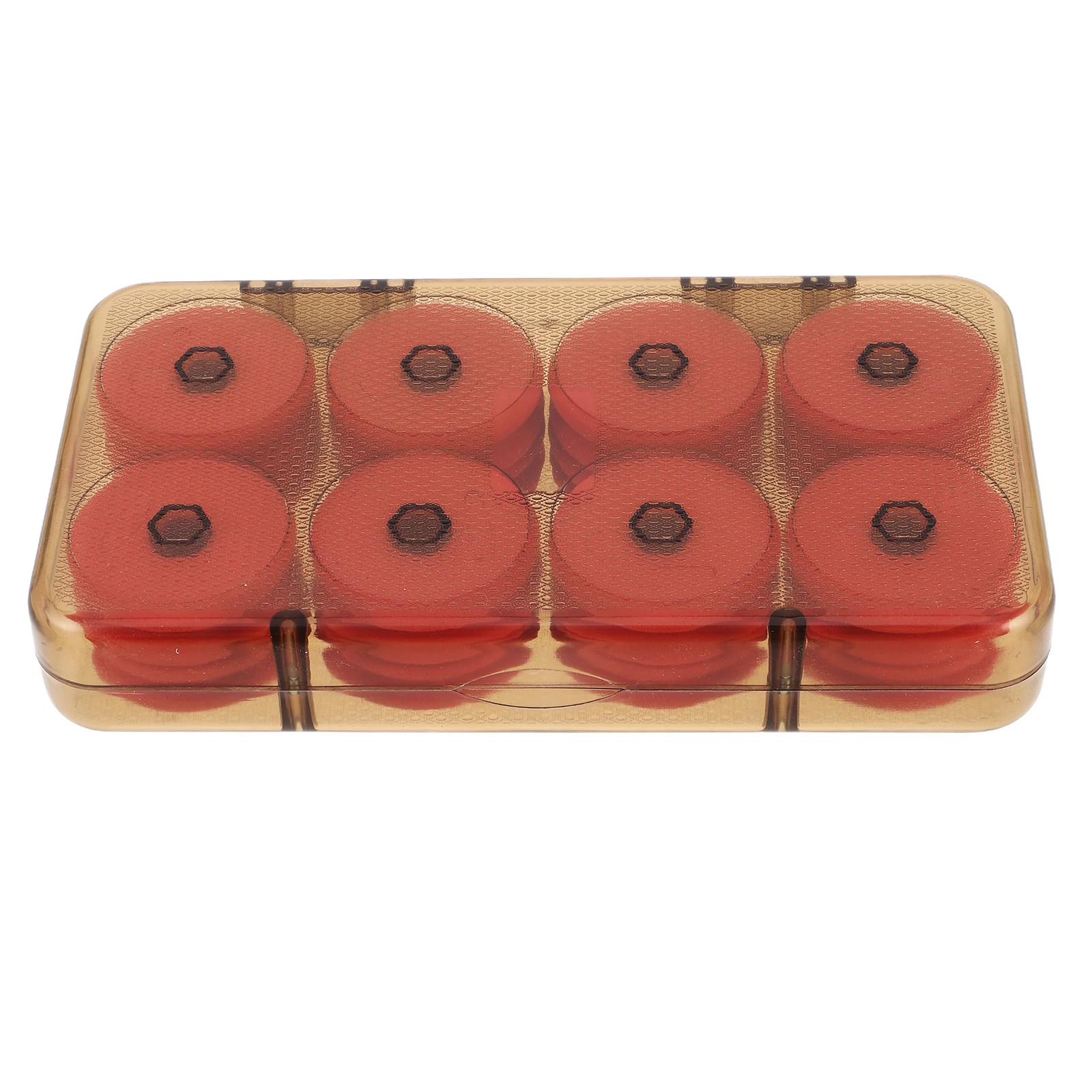 

1pc Fishing Main Line Box Transparent Holds 16 Spools EVA Spool Organizer Storage Case for Fishing Accessories