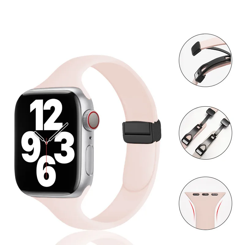 موضة لينة سيليكون الفرقة ل أبل ساعة S10 9 8 7 6 5 4 Correa الرجال النساء سوار iWatch Ultra2 49 مللي متر 46 42 45 41 38 40 44 مللي متر