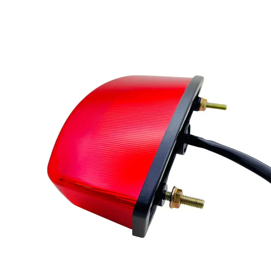 12V Motorcycle License Plate Light Red Tail Rear Light Brake Stop Lamp