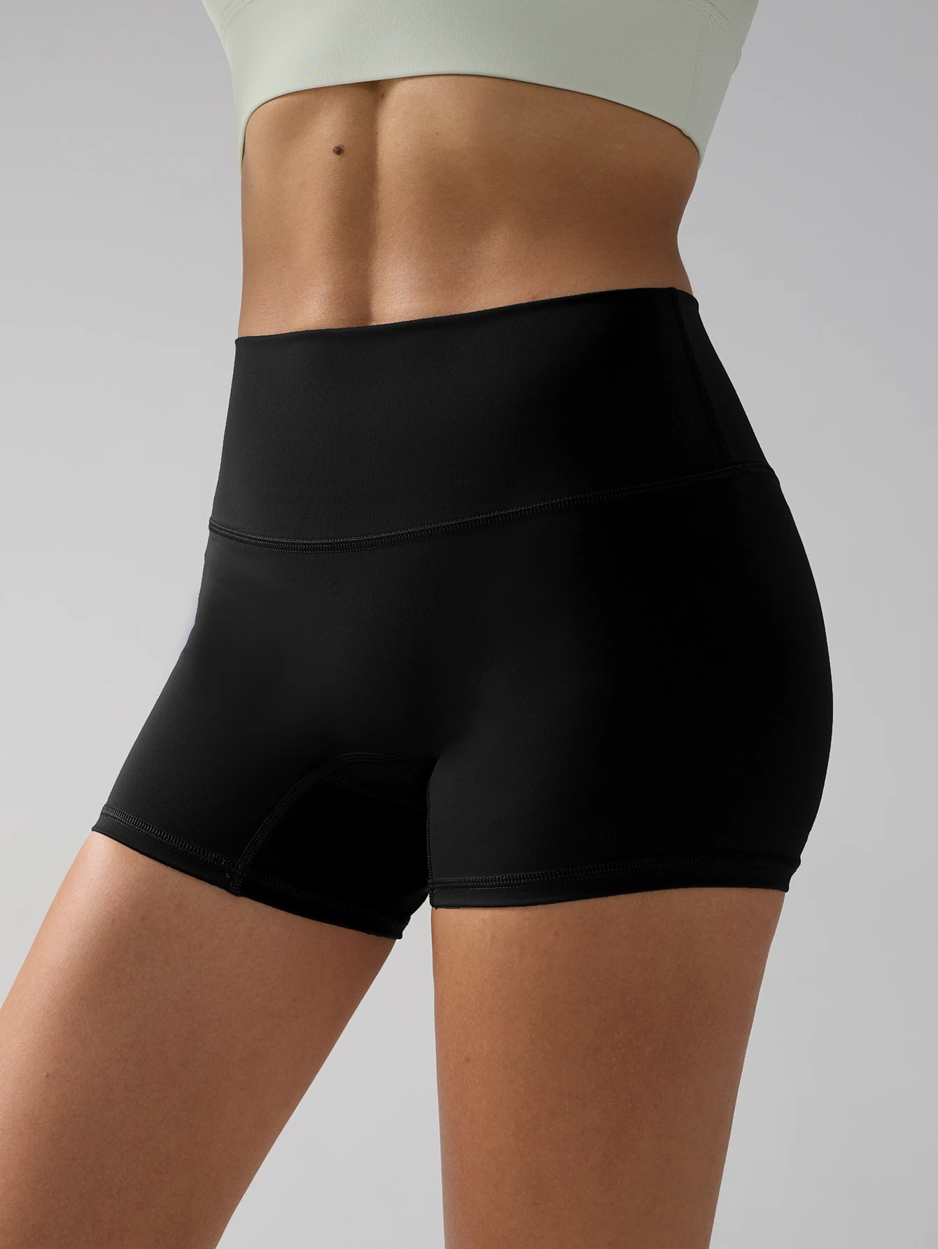 

Женские спортивные шорты для йоги, утягивающие, с высокой талией, защищающие от скатывания, быстросохнущие, для фитнеса, велоспорта, тренировок в спортзале