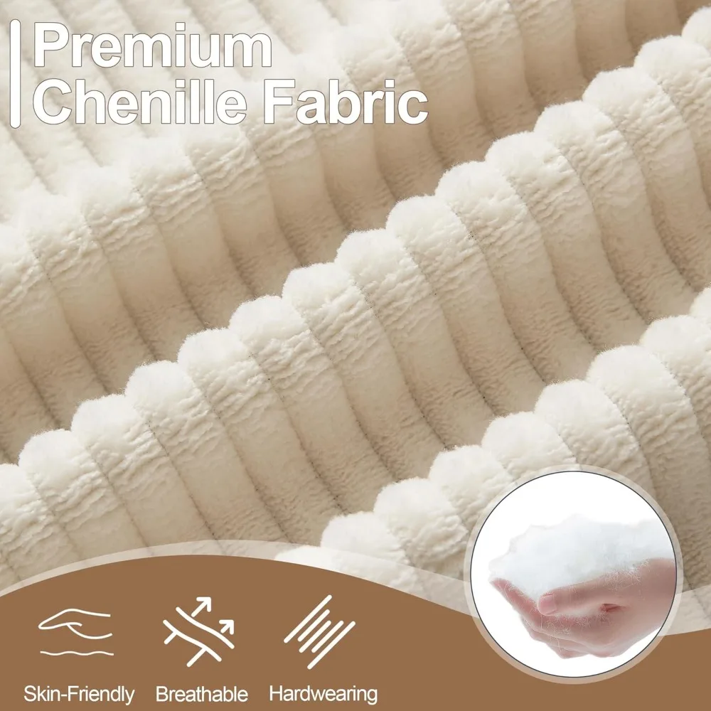 أريكة حديثة مريحة ذات 3 مقاعد كبيرة الحجم مع مقاعد عميقة وحاملات أكواب، مثالية لغرفة المعيشة مصنوعة من قماش سروال قصير #6