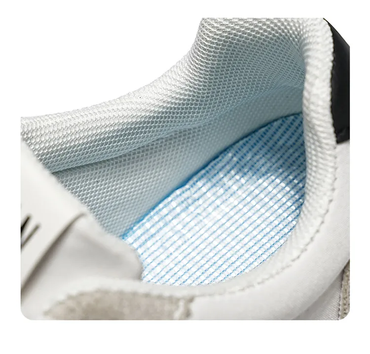 Damen Retro-Streifen-Sneaker mit Gummisohle, Schnürung, flache Schuhe, modische, vielseitige Freizeitschuhe zum Gehen für den täglichen Gebrauch – Detail 5