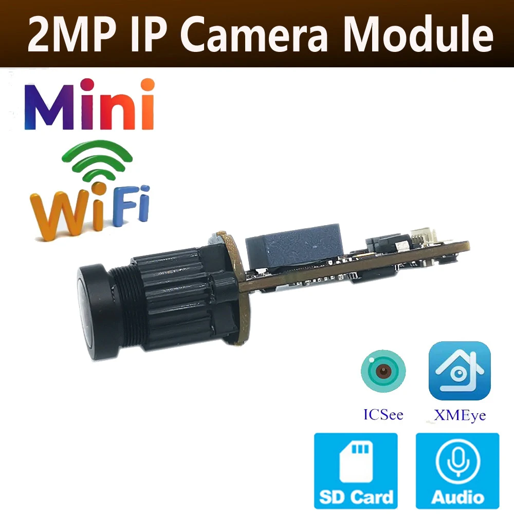 

DIY IP Camera Module Mini Wifi Module Small Icsee Xmeye Sdk 1080P Wireless PCB Security P2P Two Way Audio Industrial Smart Cloud