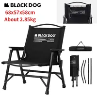 Naturehike BLACKDOG Kermit Chair Outdoor Camping Fishing Foldable Tactical Chair Aluminum Alloy Detachable Armchair Portable
