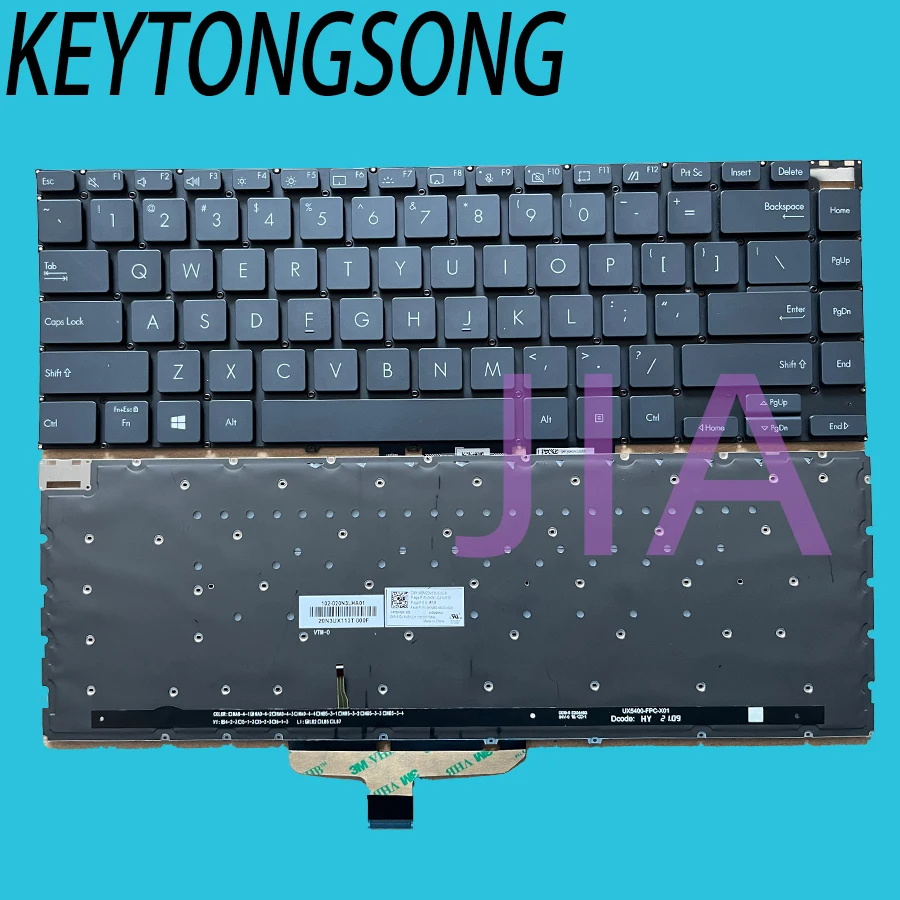 eua ingles backlight teclado do portatil para asus zenbook 14x oled ux5400eg ux5400ea ux5400 ux5400e retroiluminado substituicao teclados 01