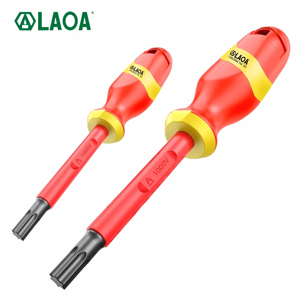 LAOA VDE Insulated Plum Blossom Small Screwdriver Electrician Specific Hard Voltage Resistant Tool Household Screwdriver