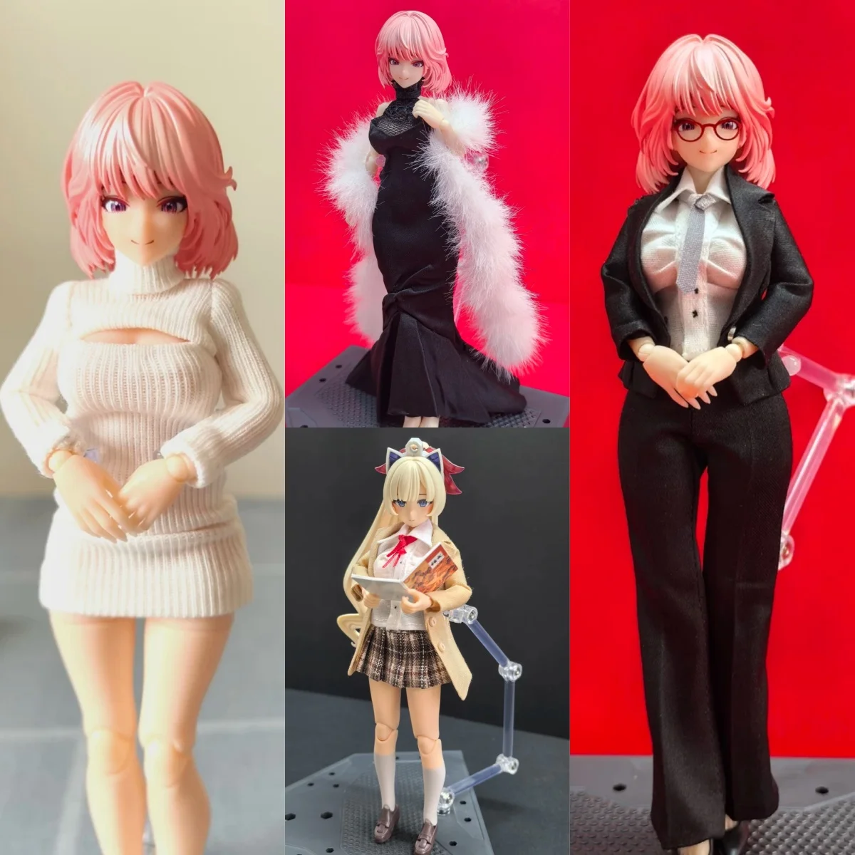 

【No Figure】Pre-sale 1/12 Scale Female Soldier Clothing Accessories Preppy Suit Clothes Set Mermaid Skirt Fit 6''Action Figure