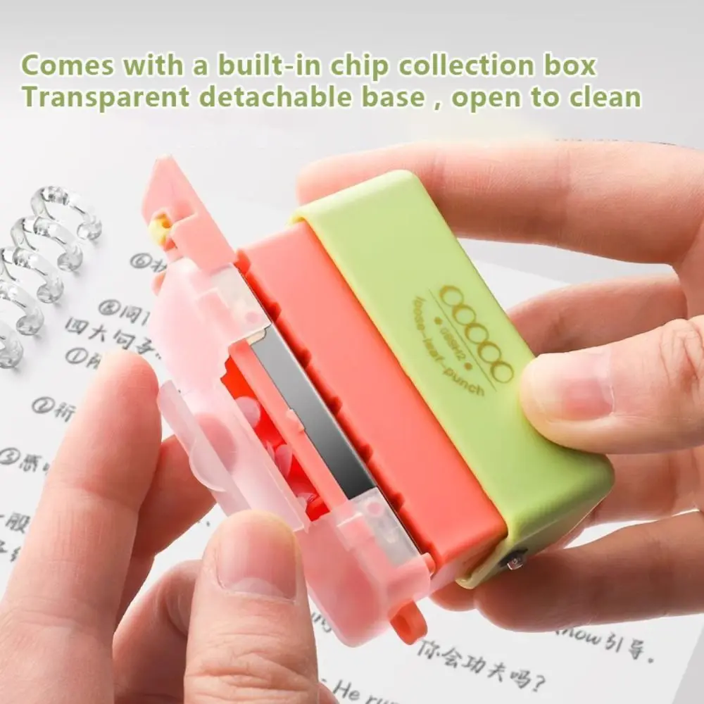 Portable 5-Hole Hole Punching Machine DIY Craft Labor-saving Embosser Loose-leaf Binding Tools Paper Puncher School Office