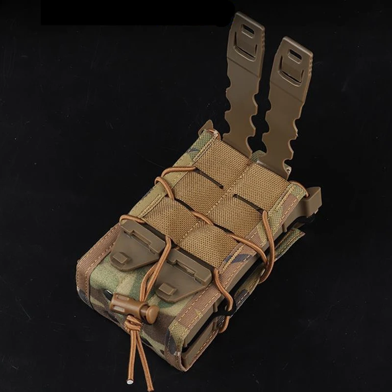 Bolsa táctica para cargador doble AK AR M4 AR15, para Rifle Pitol Molle Mag, para caza CS, 5,56/7,62