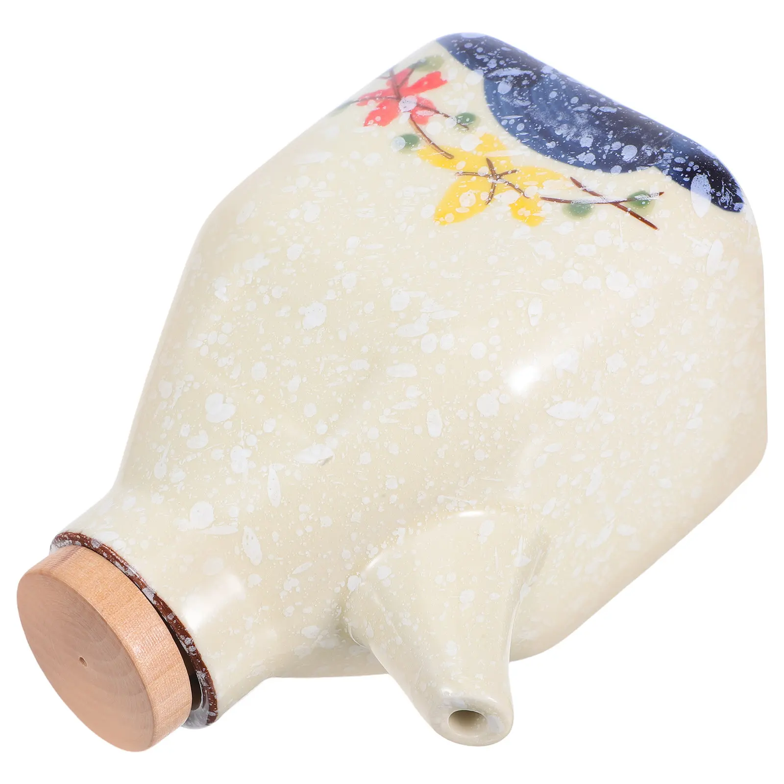 Dispensador de Salsa de Soja de Cerámica, Diseño Japonés, Botella para Aceite de Oliva y Vinagre, Contenedor de Shoyu, Almacenamiento de Condimentos de Cocina, Salsero de Porcelana