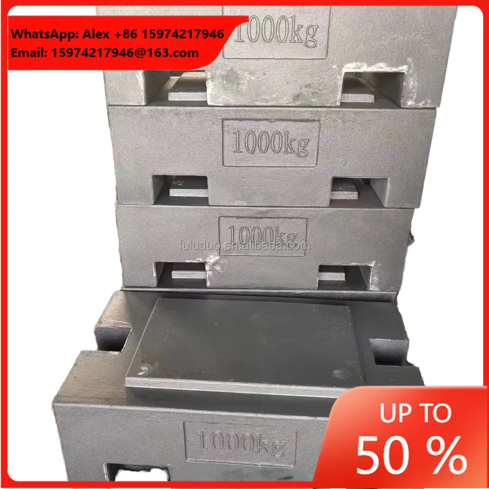 OIML High Quality 1000kg M1 Cast Iron Test Weights Standard Weights Elevator Counter Weights